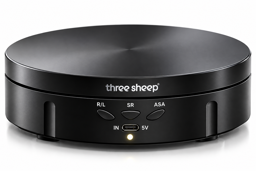 ThreeSheep Display 360 rotating product photography turntable