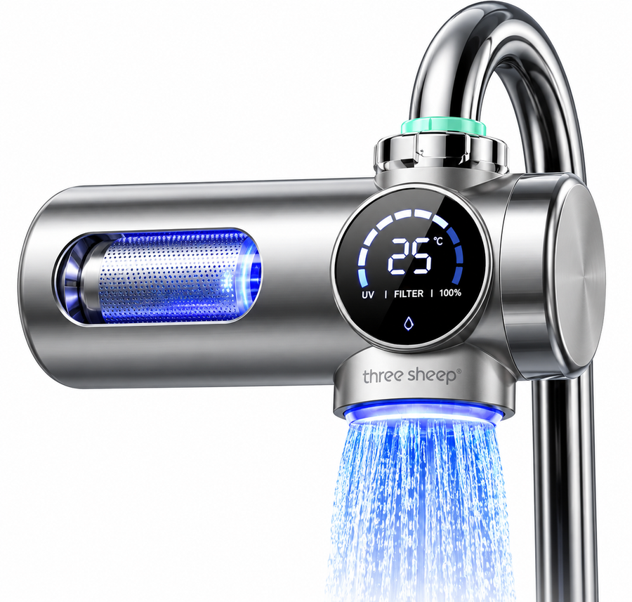 ThreeSheep UV Sink Filter Max faucet-mounted filter